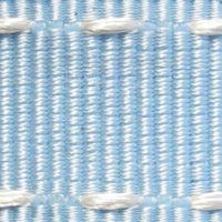 Stitched Grosgrain cream stitch on blue