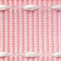 Stitched Grosgrain cream stitch on pink