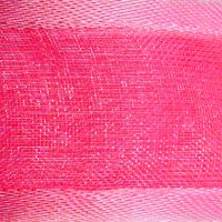 10mm Organza Ribbon 25 Metre Roll - Hot Pink