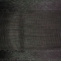 25mm Organza Ribbon 25 Metre Roll - Ivory Black