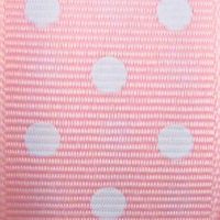 10 Metre Roll Grosgrain Fabric Polka Dot Spot Ribbon 25mm Pale Pink