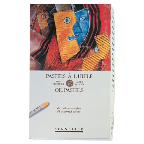 Sennelier 48 Assorted Oil Pastel Box Set. Professional Artist Quality Pastels