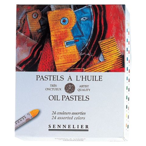Sennelier Oil Pastels Box Set of 24 Assorted Oil Pastels