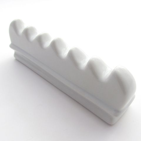 White Ceramic Artists Brush Rest (6" (170mm) Long)