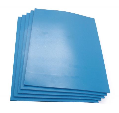 Pack of 5 - Extra Soft Easy Cut Blue Polymer Lino sheets 30cm x 20cm