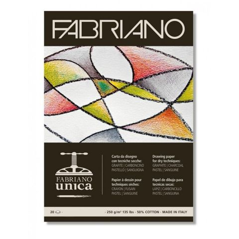 A3 Fabriano Unica Pad. Printmaking Paper 250gsm 20 Sheets