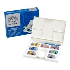 Winsor & Newton Cotman Watercolour 14 Half Pan Compact Artist Field Box Set