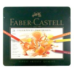 Faber Castell Polychromos Pencil Tin Set of 24