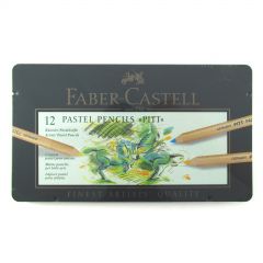 Faber Castell Finest Pitt Pastel Artist Pencils Tin Set of 12