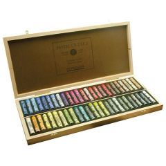 Sennelier 50 Assorted Soft Pastel Wooden Box Set. Professional Artists Pastels