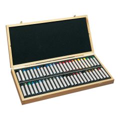 Sennelier 50 Assorted Oil Pastel Wooden Box Set. Artists Quality Pastels