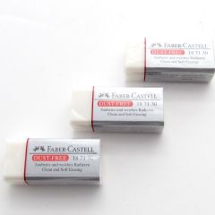 3 x Small Faber Castell Dust Free Erasers