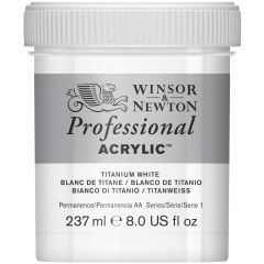 Winsor & Newton Professional Acrylic 237ml Tub - Titanium White