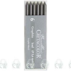Pack of 6 Cretacolor Artists 4B 5.6mm Clutch Pencil Leads