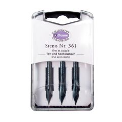 Box Set of 3 Brause No.361 Steno Dip Pen Nibs