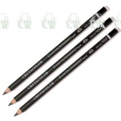 3 X Cretacolor Artists Charcoal Pencils HARD