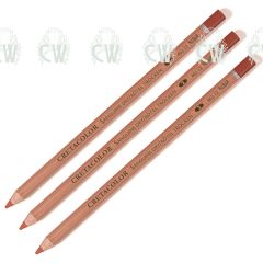 3 X Cretacolor Artists Sanguine Dry Pastel Pencils