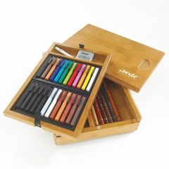 Conte Paris Artists Carres Pastels, Pencils, Accessories Wooden Box Set (ref:50175)