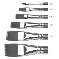 Winsor & Newton Galeria Brush Short Handle Flat Size 3mm