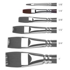 Winsor & Newton Galeria Brush Short Handle Flat Size 6mm