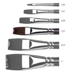 Winsor & Newton Galeria Brush Short Handle Flat Size 12mm