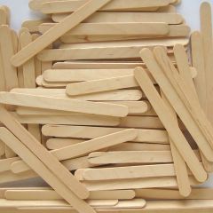 1000 Wooden Lolly Sticks (Natural 115x11mm)