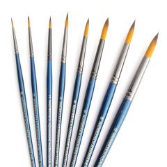 Curtisward Mastertouch Aquamarine Round Artists Watercolour 8 Brush Set