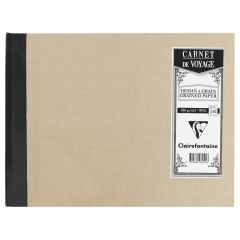 Canson Voyage Watercolour Paper A5 Hard Back Travel Book. Light Grey Fabric Cover. 60 Pages.