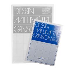 Canson MM A4 Artists Dessin Graph Paper Pad. 50 Sheets 90gsm