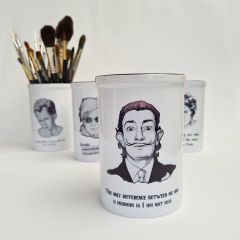 Large Brush Pot - Artists Quote Series - Salvador Dali