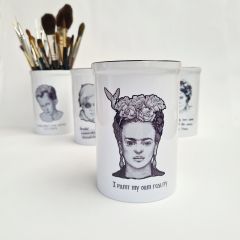 Large Brush Pot - Artists Quote Series - Frida Kahlo