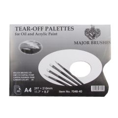Tear-Off Palettes for Oil and Acrylic A4 (297 X 210mm) 40 Sheets