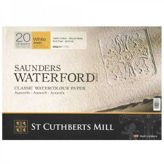 Saunders Waterford Paper Block 300gsm (140lbs) ROUGH 10"X14" (26x36cm)