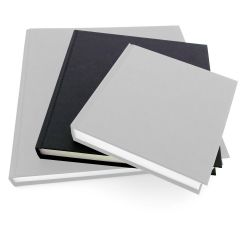 Medium CHUNKY Square Seawhite Black Cloth Hardback Sketchbook