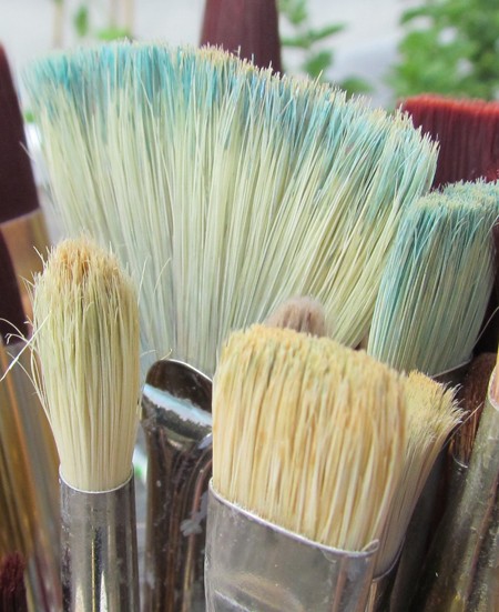 Hog Hair Brushes for Painting with Oil and Acrylic Paint