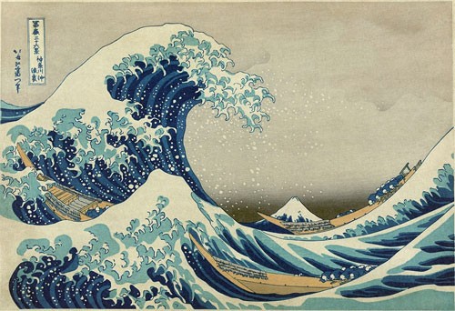 'Under the Wave off Kanagawa' or 'The Great Wave' by Katsushika Hokusai