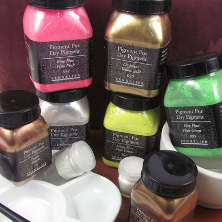 Guide to Metallic, iridescent and flourescent pigments