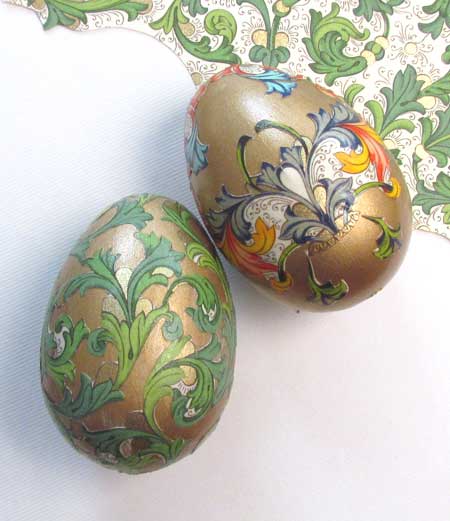 Faberge-inspired egg decoration 