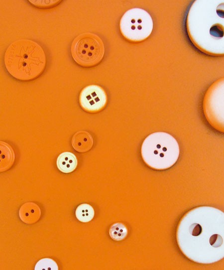 Buttons sprayed with Montana Spray Paint 
