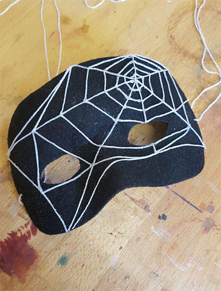 Halloween Spider Web Mask 