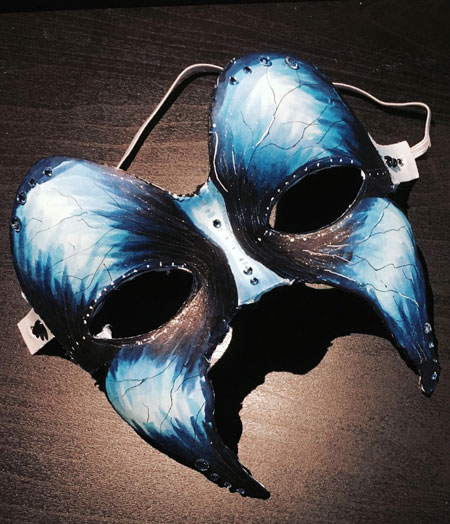 Halloween Moth Mask in progress 
