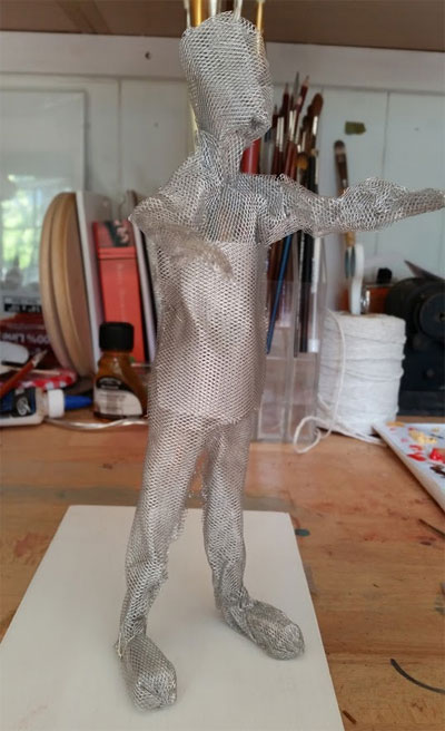 A wire mesh armature