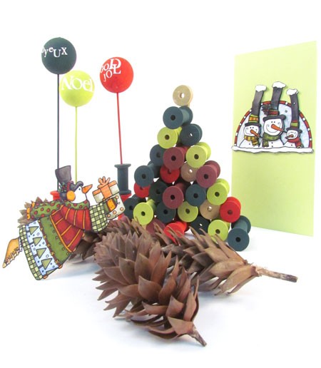 Christmas Craft with Cotton Reels