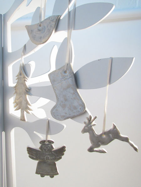 Sculpey Clay Decorations with a Scandinavian Christmas look