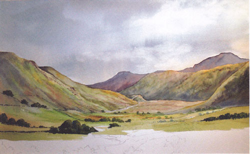 Adding impact to your watercolour, using colour