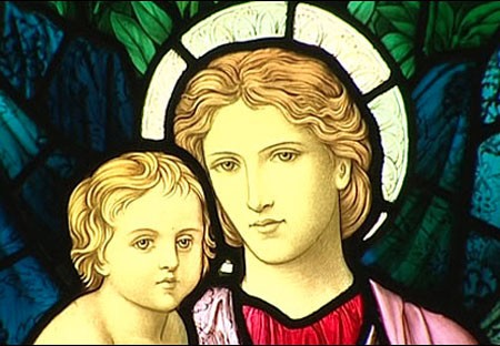Detail from a Stained Glass window in St. Michael’s Church, Ormesby designed by Henry Holiday
