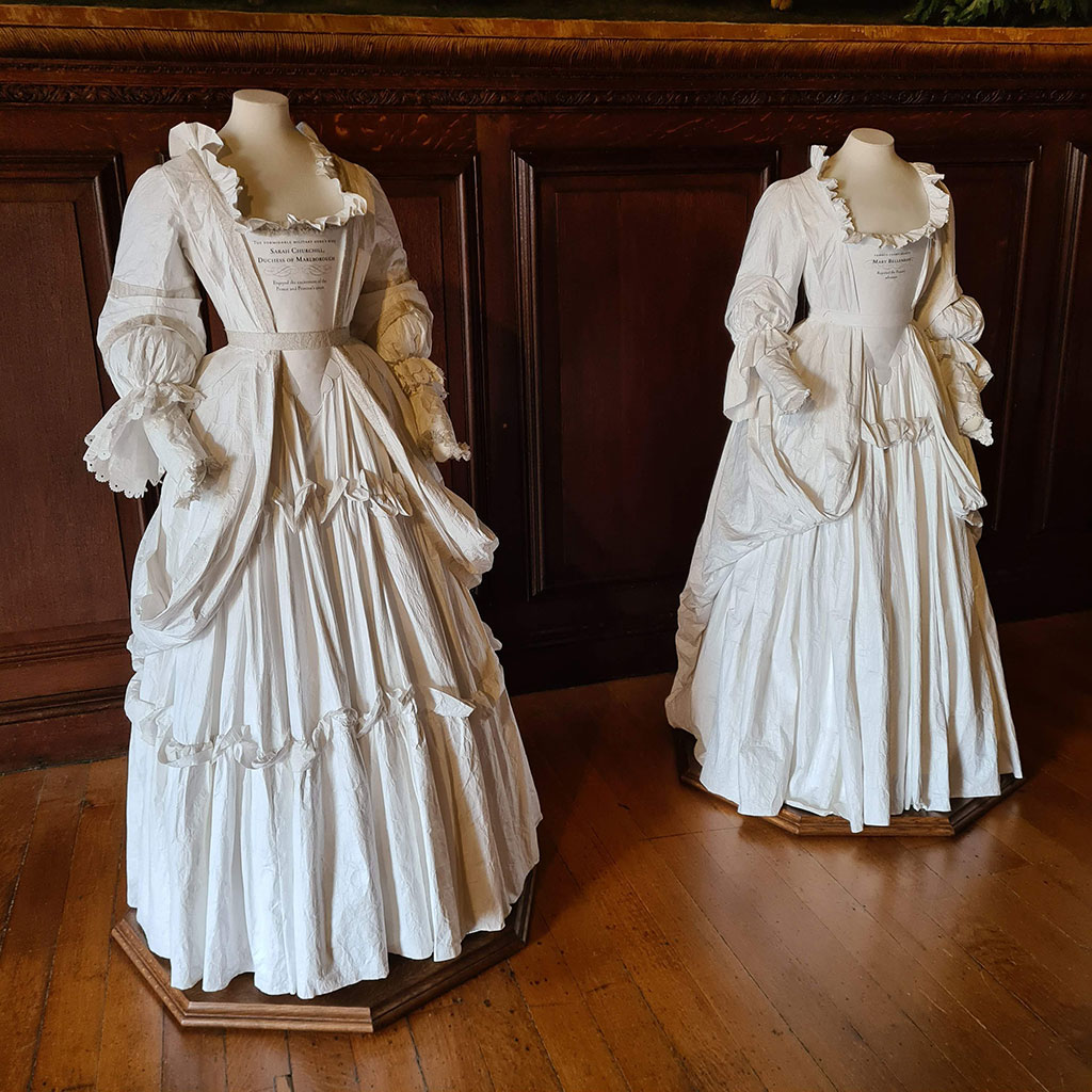 Each costume represents a courtier in the court of William III