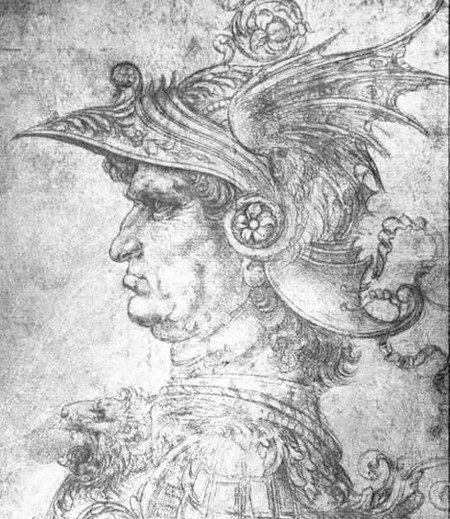 Head of a Warrior by Da Vinci