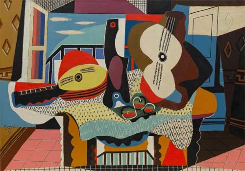 Mandolin and Guitar by Picasso