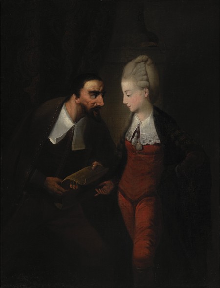 Portia and Shylock by Edward Alcock